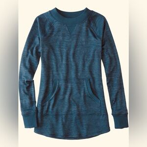 Title Nine Women’s Crewneck Tunic Top Pullover Sweatshirt - Midnight Blue Size M